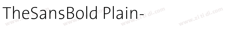 TheSansBold Plain字体转换